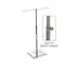 Azar Displays Single-Tier Adjustable Chrome Necklace Counter Display 300651 - alternate 1